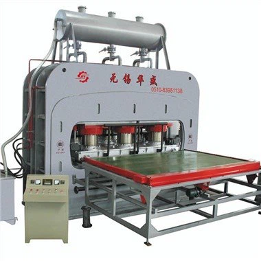 Premsa en calent de laminació de melamina